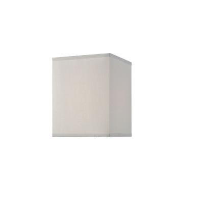 Hollywood Squarze Light Ecru Cotton Fabric Table Lamp Shade