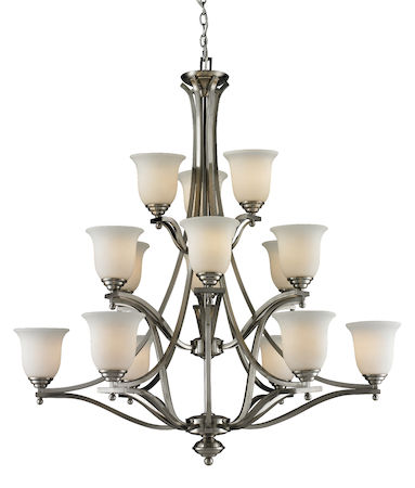 Z-Lite Lagoon 15 Light Chandelier 704-15-BN