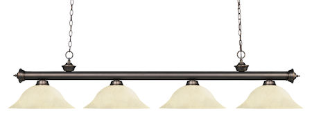 Z-Lite Riviera 4 Light Billiard Light 200-4OB-GM16