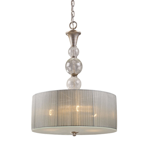 Alexis 3 Light Pendant In Antique Silver