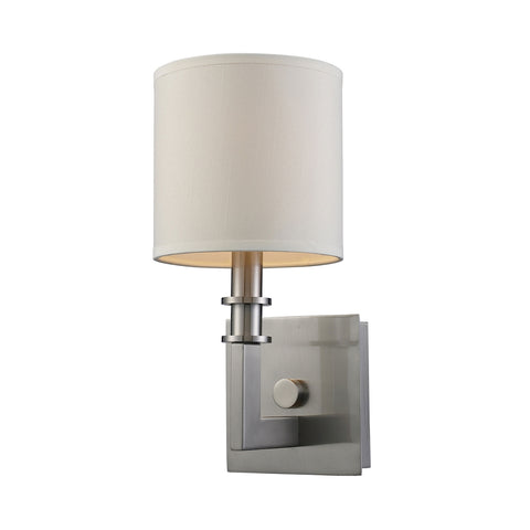Seven Springs 1 Light Wall Sconce In Satin Nickel
