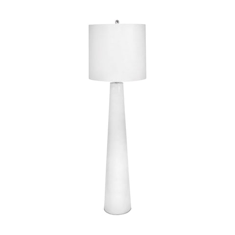 White Obelisk Floor Lamp With Night Light