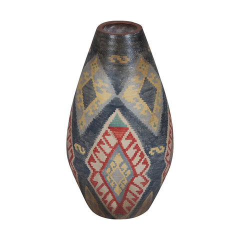 Terra Cotta Oval Vase