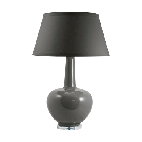 Porcelain Table Lamp In Taupe