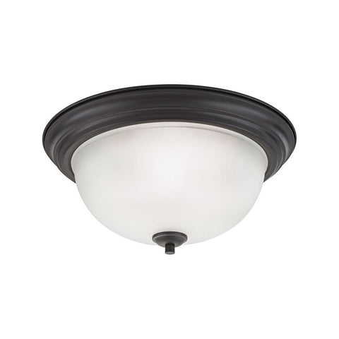 Bristol Lane 3 Light Flushmount In Oil Rubbed Bronze