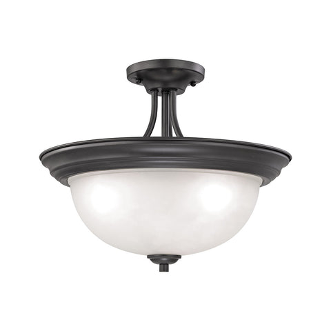 Bristol Lane 3 Light Semi Flush In Oil Rubbed Bronze