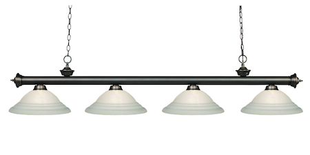 Z-Lite Riviera 4 Light Billiard Light 200-4OB-SW16