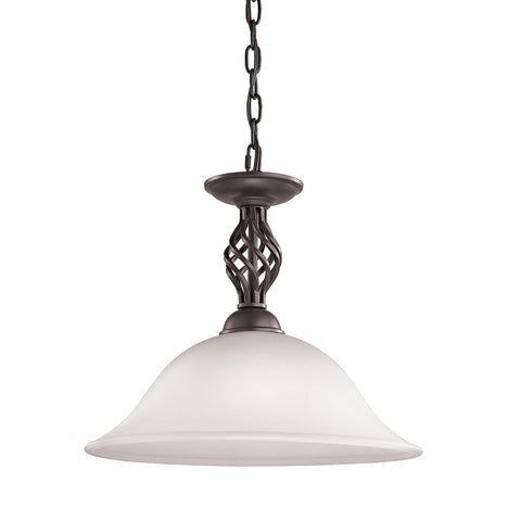 Santa Fe 1 Light Pendant  In Oil Rubbed Bronze
