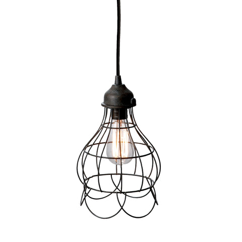 Wire Rose 1 Light Pendant In Brown