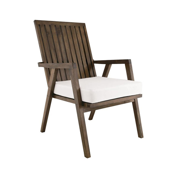 Teak Garden Patio Chair Cushion In Cream
