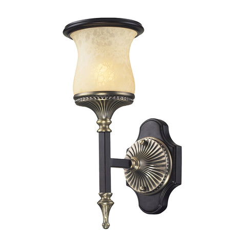 Georgian Court 1 Light Wall Sonce In Antique Bronze And Dark Umber