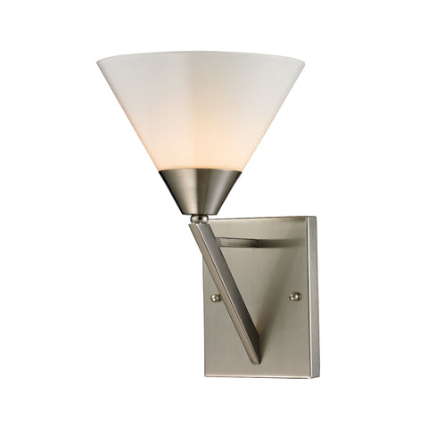 Tribecca 1 Light Wall Scone In Brushed Nickel