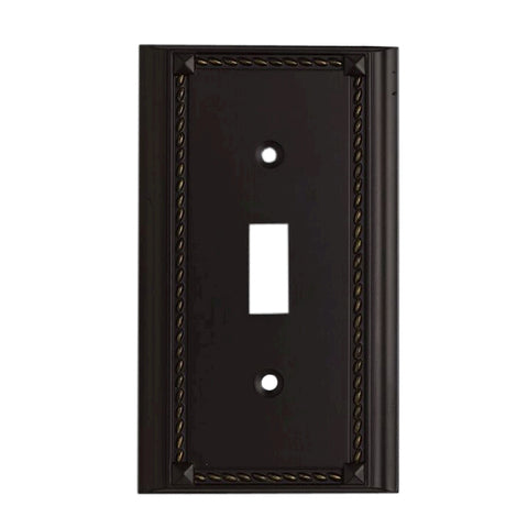 Clickplates Single Switch Plate In Aged Bronze