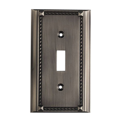 Clickplates Single Switch Plate In Antique Platinum