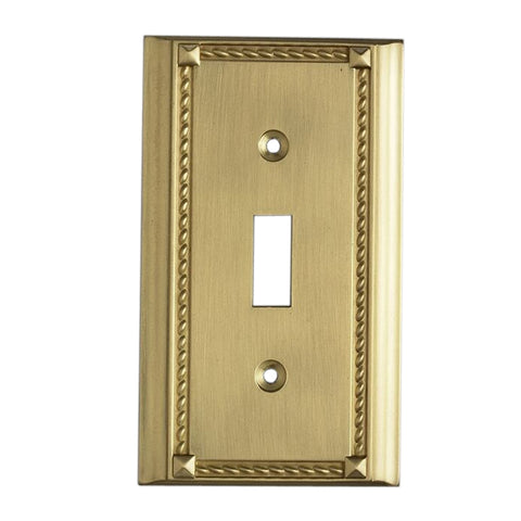 Clickplates Single Switch Plate In Brass
