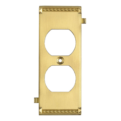 Clickplates 2-Socket Middle Plate In Brass