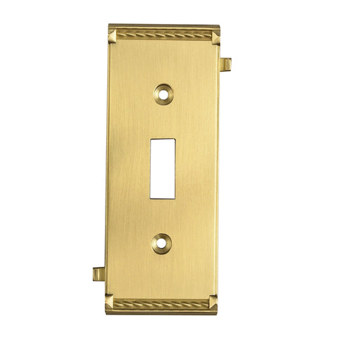 Clickplates Middle Switch Plate In Brass