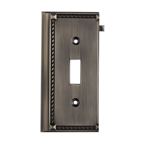 Clickplates End Switch Plate In Antique Platinum