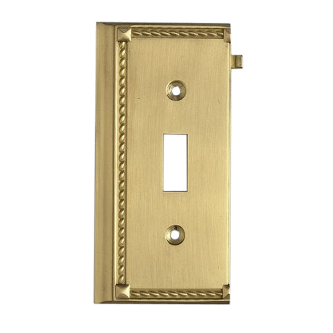 Clickplates End Switch Plate In Brass