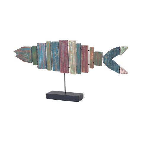 Wooden Fish On Stand
