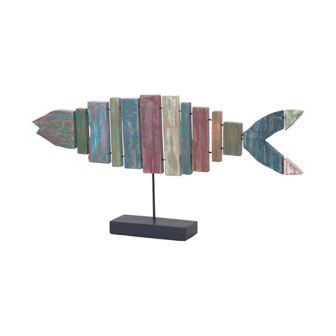 Wooden Fish On Stand