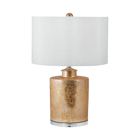 Glam Ceramic Cylinder Table Lamp