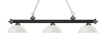 Z-Lite Riviera 3 Light Billiard Light 200-3MB+BN-DMO14
