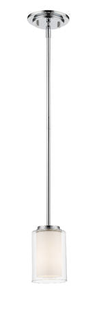 Z-Lite Willow 1 Light Mini Pendant 426MP-CH