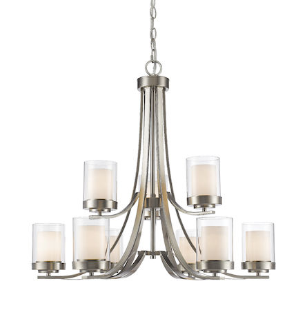 Z-Lite Willow 9 Light Chandelier 426-9-BN