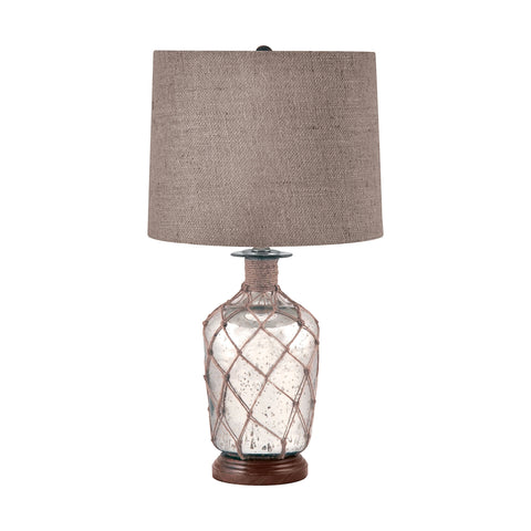 Jute-Wrapped Mercury Glass Table Lamp