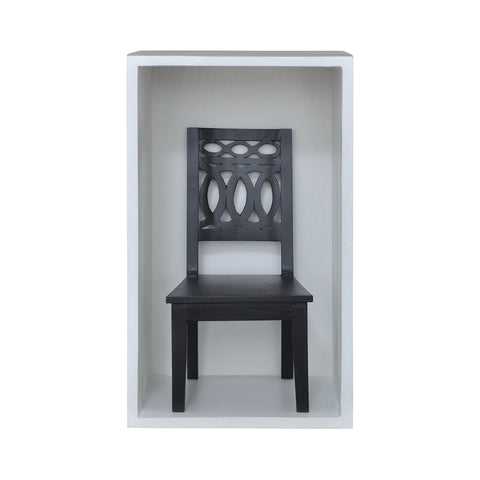Swedish Chair Shadow Box In Grain De Bois Noir
