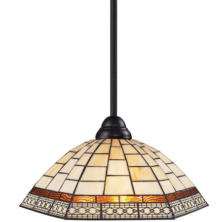 Z-Lite Riviera 1 Light Pendant 2114MP-BRZ-Z14-35