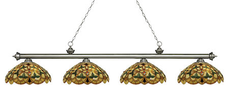 Z-Lite Riviera 4 Light Island/Billiard Light 200-4AS-C14
