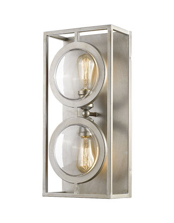 Z-Lite Port 2 Light Wall Sconce 448-2S-AS
