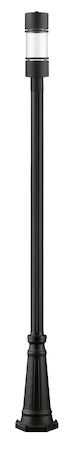Z-Lite Luminata Outdoor LED Post Light 553PHB-519P-BK-LED