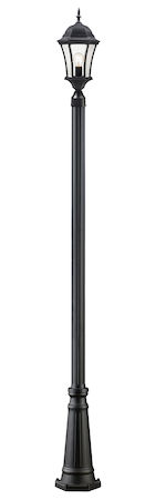 Z-Lite Wakefield Outdoor Post Light 522PHM-519P-BK