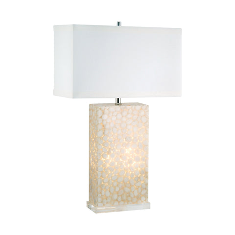 River Rock With Night Light In Cream