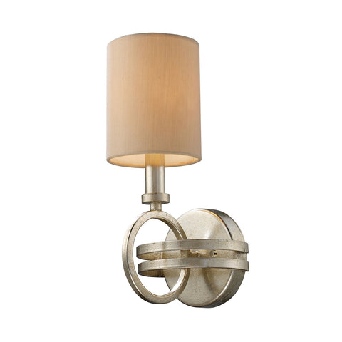 New York 1 Light Wall Sconce In Renaissance Silver Leaf