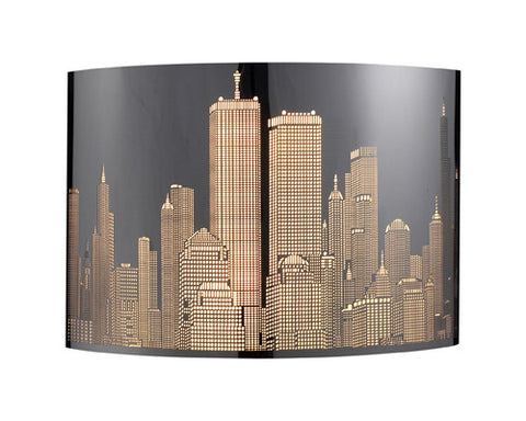 Skyline 2 Light Wall Sconce In Polished Stainless Steel