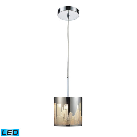 Skyline 1 Light LED Pendant In Polished Stainless Steel
