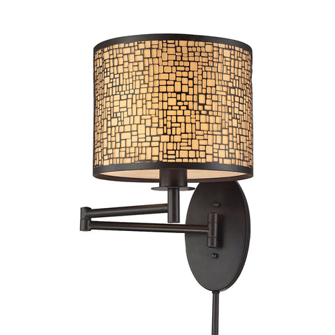 Medina 1 Light Swingarm In Aged Bronze