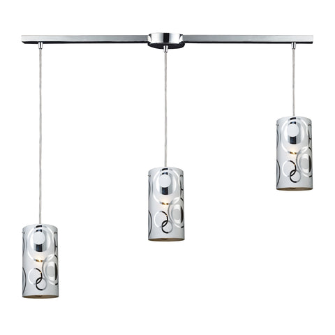 Chromia 3 LED Light Pendant In Polished Chrome