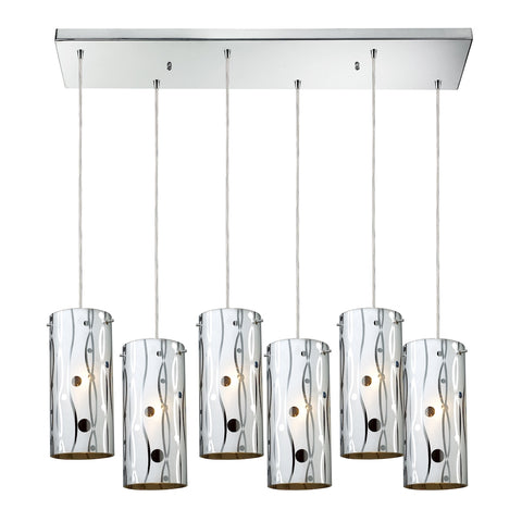 Chromia 6 Light Pendant In Polished Chrome
