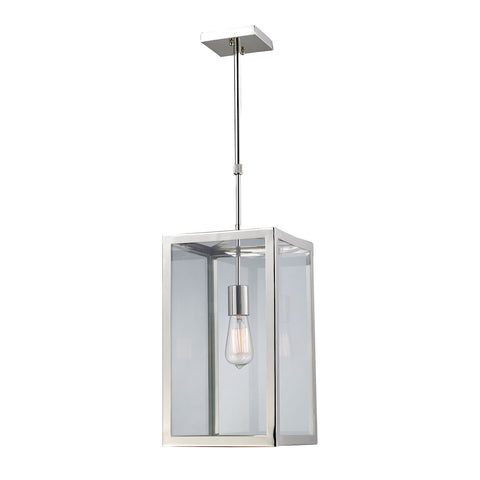 Parameters 1 Light Pendant In Polished Nickel