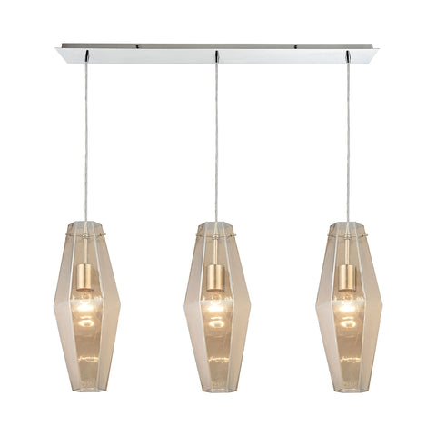 Pelham 3 Light Pendant In Polished Chrome