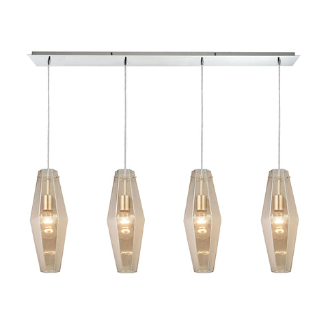 Pelham 4 Light Pendant In Polished Chrome