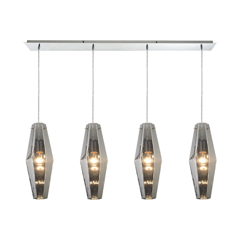 Pelham 4 Light Pendant In Polished Chrome