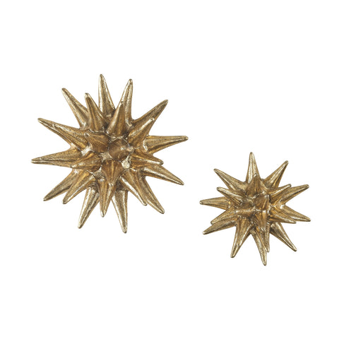 Parsec Gold 4-6 Inch Composite Wall Decor In Gold