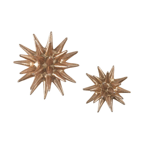 Parsec Gold 4-6 Inch Composite Wall Decor In Copper