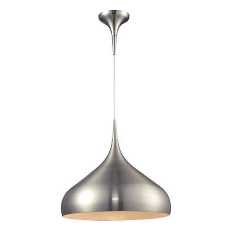 Lindsey 1 Light Pendant In Satin Nickel